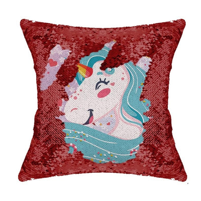 Mysterious Unicorn Sequin Pillow Case