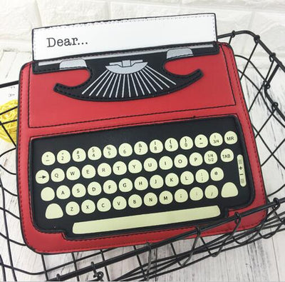 Typewriter Leather Shoulder Bag