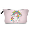 Pink Joyful Unicorn Makeup Bag