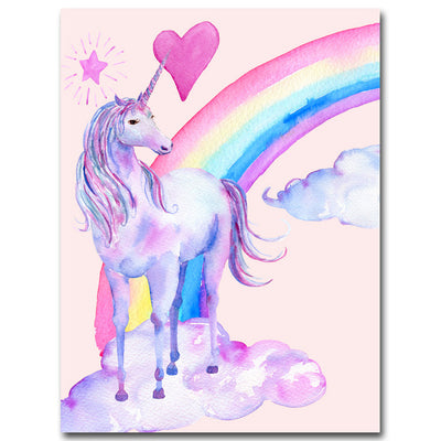 Rainbow Unicorn Canvas Wall Art