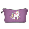 Purple Happy Unicorn Makeup Bag