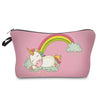 Pink Unicorn Rainbow Makeup Bag