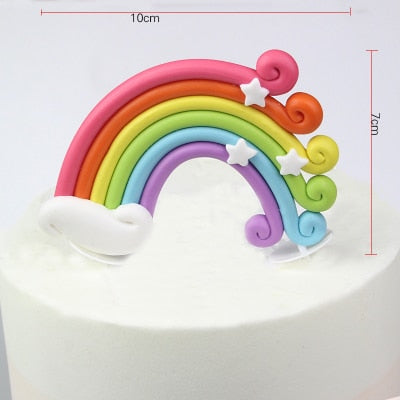 Rainbow Unicorn Cake Topper