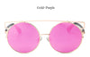 Oversize Rose Gold Mirror Sunglasses