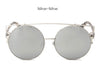 Oversize Rose Gold Mirror Sunglasses