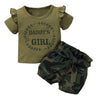 Camouflage Daddy's Girl Clothing Set