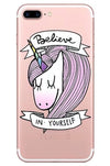 Transparent Unicorn iPhone Case