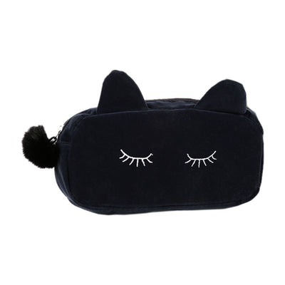 Cute Cat Makeup Flannel Pouch - Well Pick Review