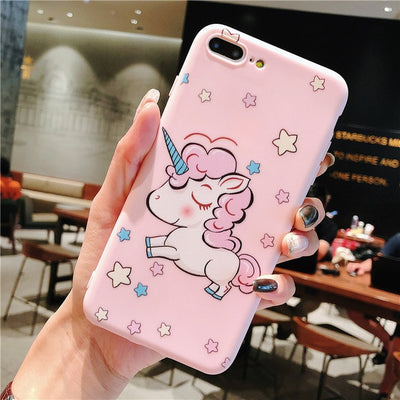 Unicorn Pink Silicone iPhone Case