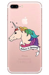 Transparent Unicorn iPhone Case