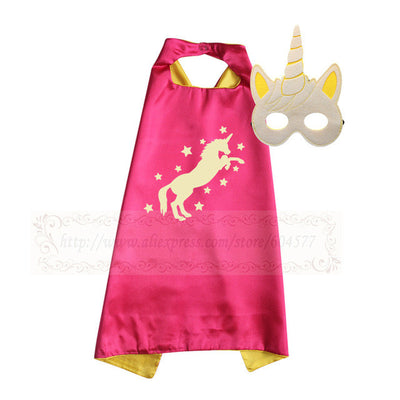 Unicorn Capes with Masks Party Cosplay Costume