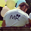 Mr Mrs Printed Graphic Couple Tees