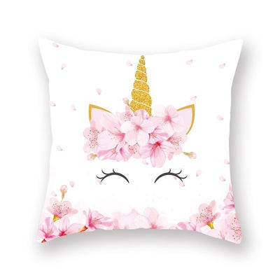 Lovely Unicorn Printed Pillowcase