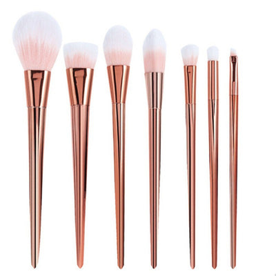 6-7pcs Rose Gold Silver Cosmetic Brush Kits - Well Pick Review