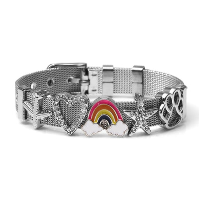 Unicorn Stainless Steel Mesh Bracelet