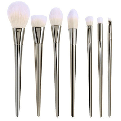 6-7pcs Rose Gold Silver Cosmetic Brush Kits - Well Pick Review