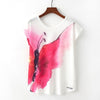 Harajuku Bird Print T-shirt