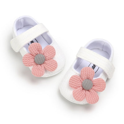 Soft Baby Flower Sole Crib Shoes