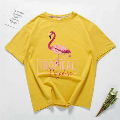 Flamingo Tropical Paradise T-shirt