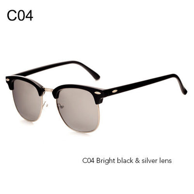 Retro Design Half Frame Designer Glasses & Clubmaster Sunglasses