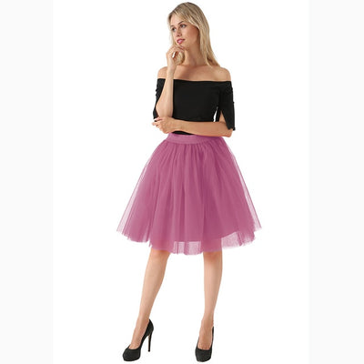 Women's Knee Length Tulle Skirt