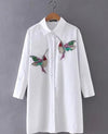 Bird Embroidered Woman Blouse - Well Pick Review