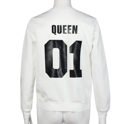 King Queen 01 Long Sleeve Sweatshirts